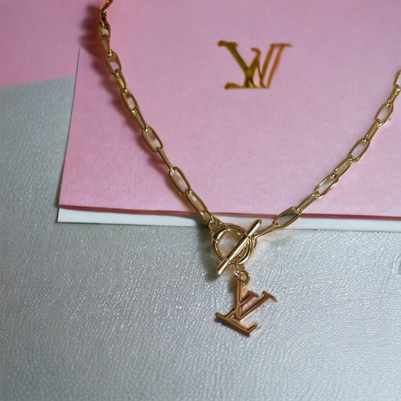 Stamped Louis Vuitton Authentic Upcycled LV charm necklace - Picture 12 of 13